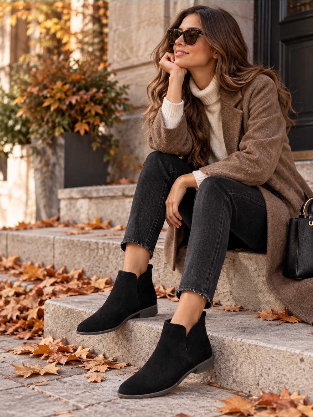 ⚫️Dr. Scholl's Dark Gray Ankle Booties
